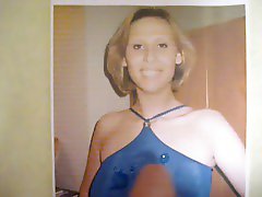 Cum Tribute to blue girl