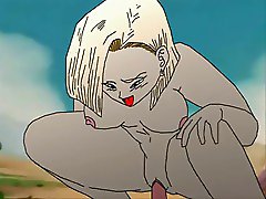Dragon Ball Z Hentai: Android 18 and Trunks