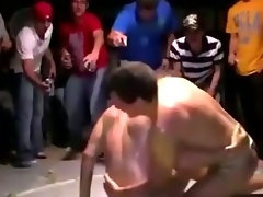 Watch college frat party turn hazing initiation