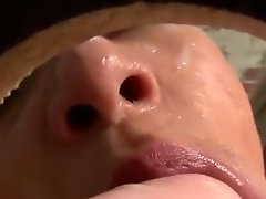 Bukkake loving nipple sucking lesbos