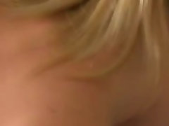Fetish blonde hottie gives handjob