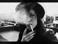 Smoking Women B&,W By Antz