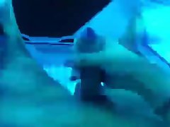 Masturbation in solarium