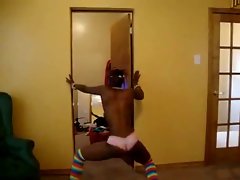 Sexy Body Black Teen Dances &, Flashes PErky Tits - Ameman