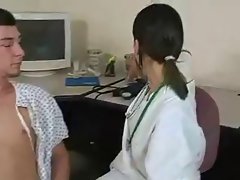 Nurse gives handjob