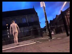 Nude in Public - Crossing road