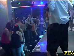 Tons of group sex on dance floor