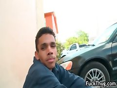 Thug get sfucked up the anus outdoors