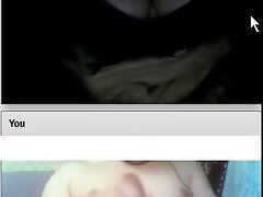 Flashing on webcam. Big tits girl. No cum