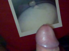 Huge amounts of precum and a big cumshot on hard nipples