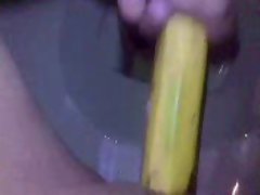 playing with banana