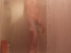 Playing in the shower