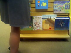 Mature Teacher at Book Store gets an uppie