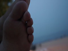 Candid Sandy Beach Feet Soles 3