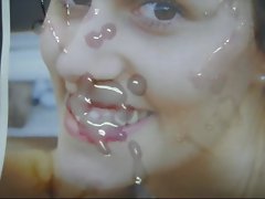 Gman Cum on Face of a French Slut  (tribute)