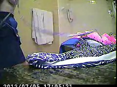 Hot Mother In law in bathroom