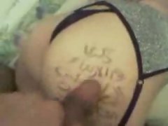 arabic girl with big tits fucked and wrote the date on her ass