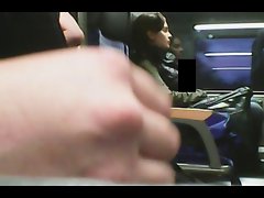 jerking next to turkish girl on train