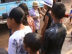 Thailand village girls sizzling dance in public- Part-2