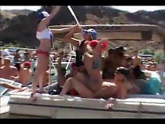 Spring break babes get wild on boats