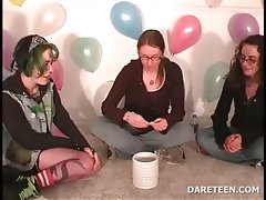 Lusty ladies losing truth or dare drink