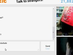 barely legal seductive teen play with artificial cutie on omegle while working